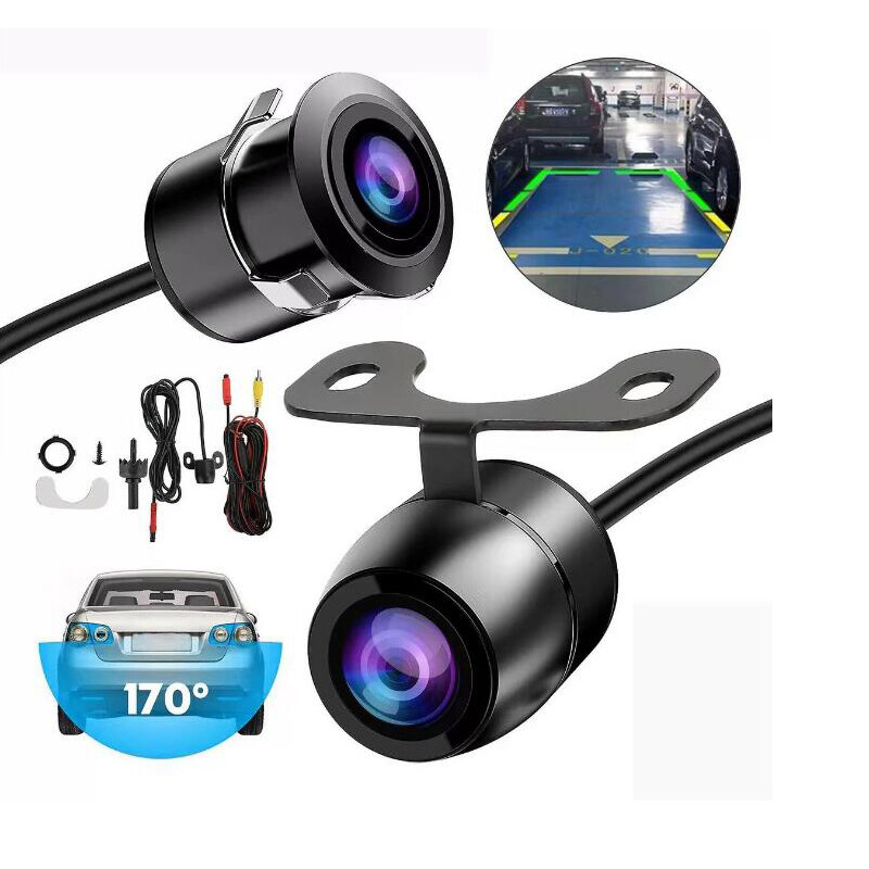 1PCS CVBS/AHD 12V Car 720P Reverse Rear View Backup Camera Wide View Angle Kit