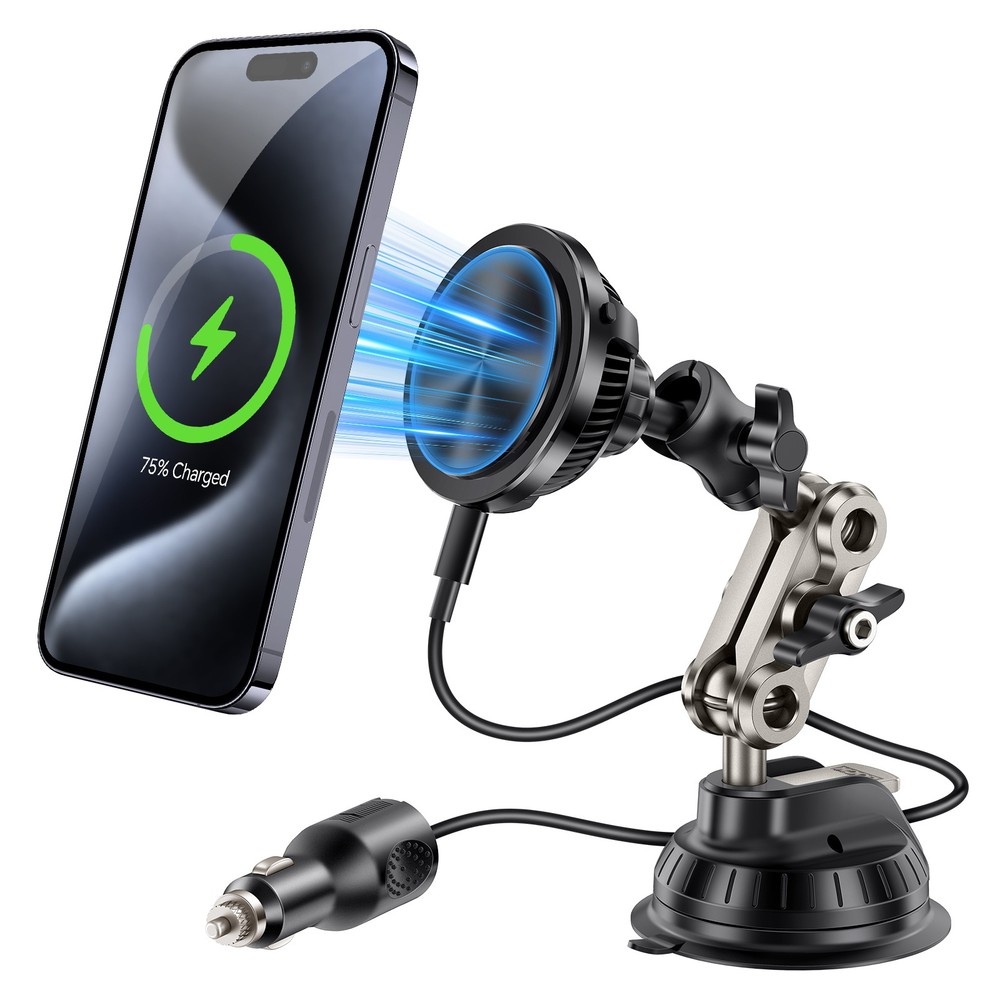 360° Adjustable Magnetic Car Phone Holder Mount for MagSafe Dashboard/Windshield