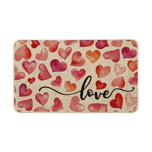 Heart Love Valentine's Day Doormat, Anniversary Wedding Home 17
