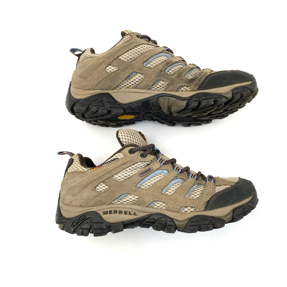 Merrell Moab Dusty Olive J88796 Women Low Top Brown Hiking Shoes Size 7.5