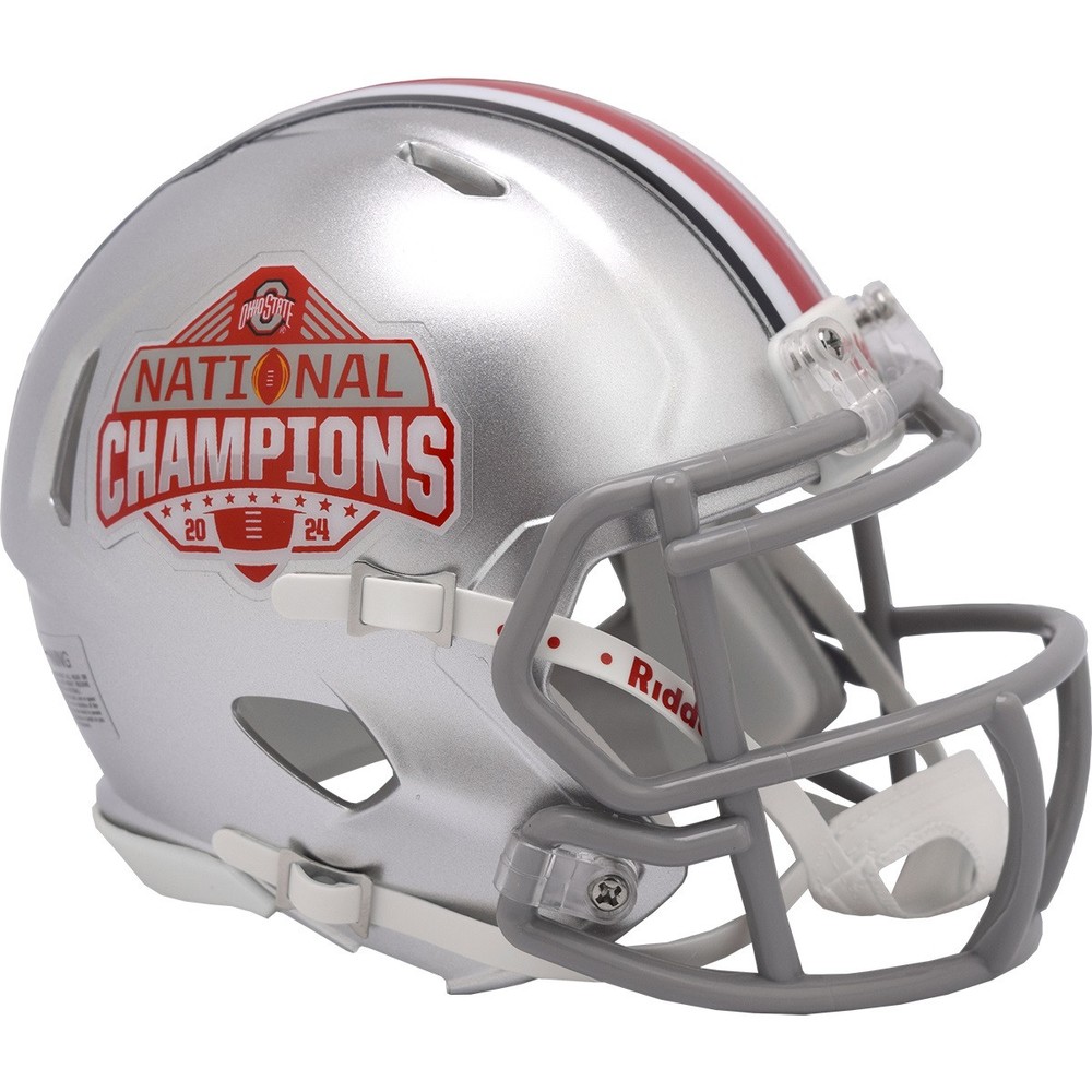 Ohio State Buckeyes CFP 2024 National Champions SPEED Mini Football Helmet