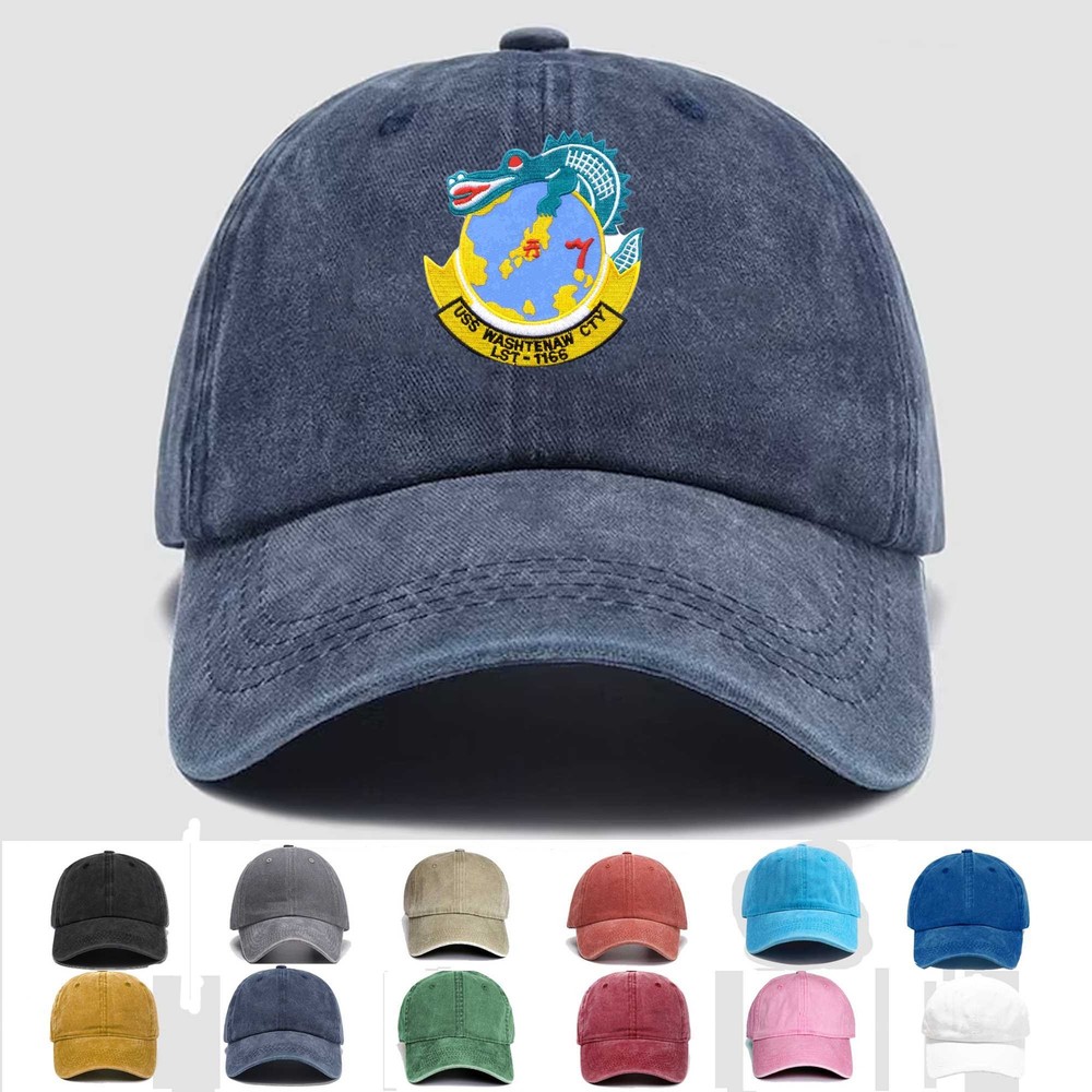 Custom Embroidered Hat LST-1166 USS Washtenaw County, Veteran Cap, Trucker Hat