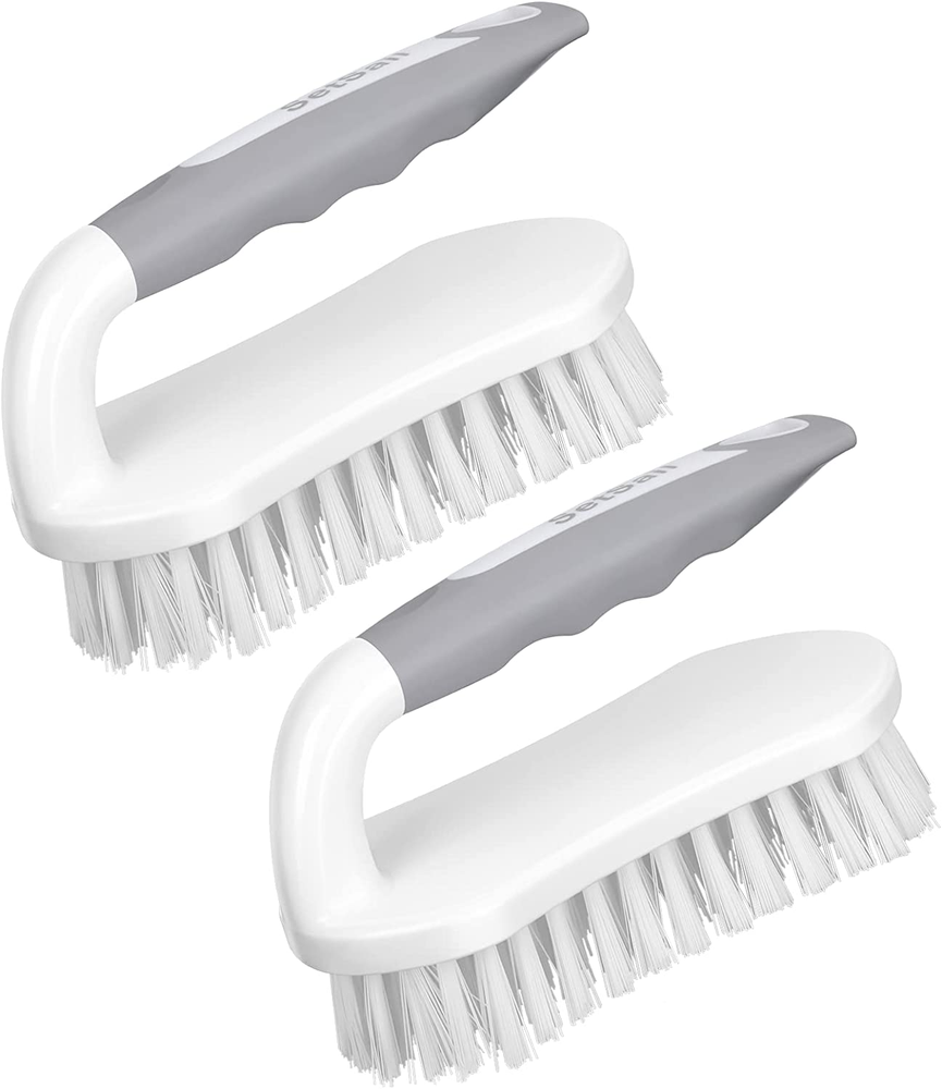 Scrub Brush, Heavy-Duty Scrub Brushes for Cleaning with Stiff Bristles Cleaning