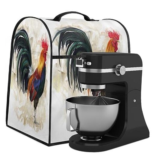 Kitchen Aid Mixer Covers for Stand Mixer Compatible with 6-8 Beautiful Rooster