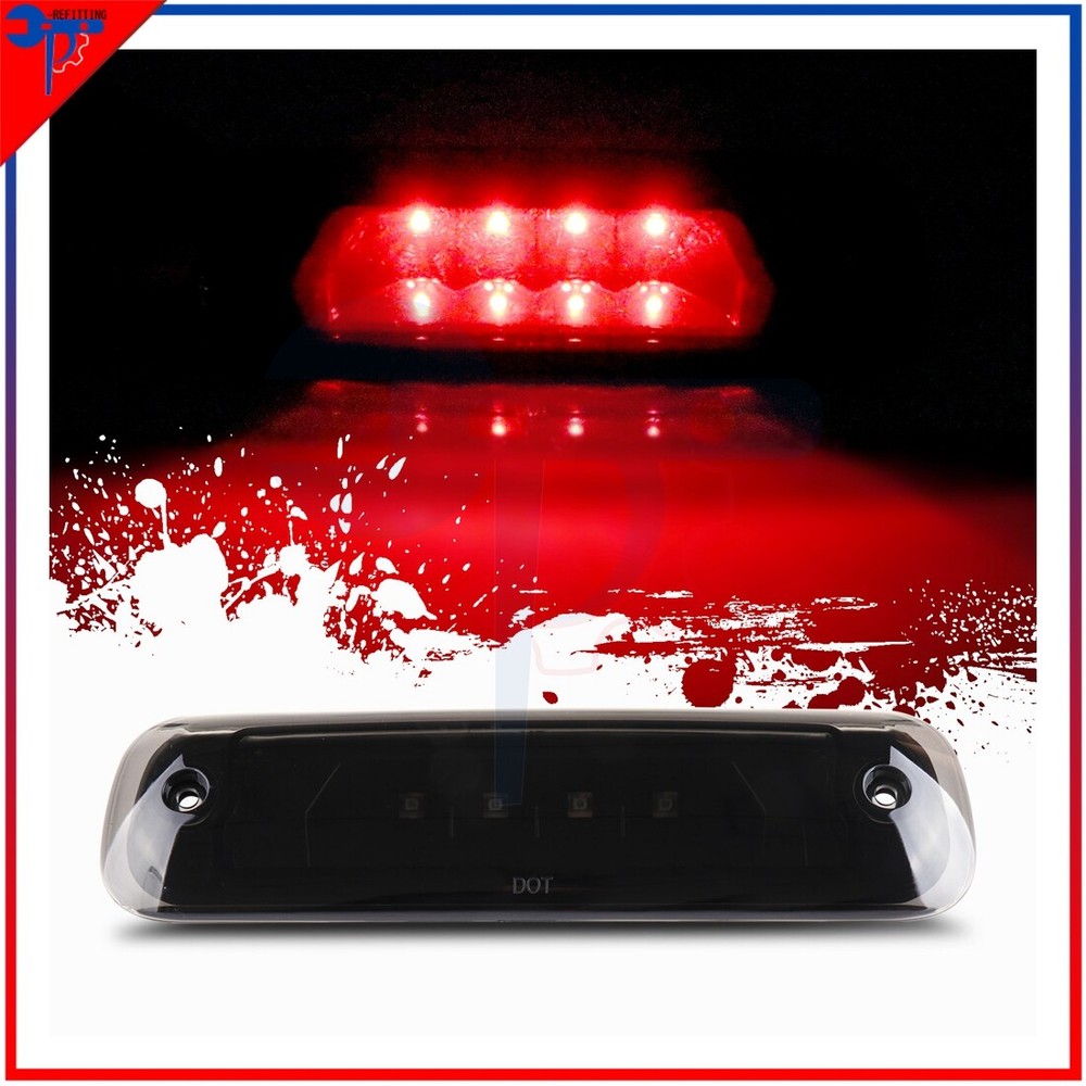 3rd Brake Light Truck Tail for 97-01 Jeep Cherokee Black Smoke Lens 55155614AE