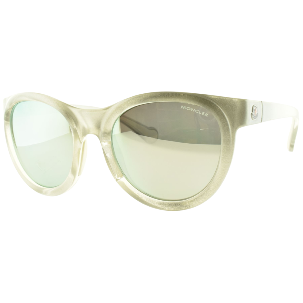 Moncler ML0087 Silver Round Full Rim Womens Sunglasses 20D 52-19-135