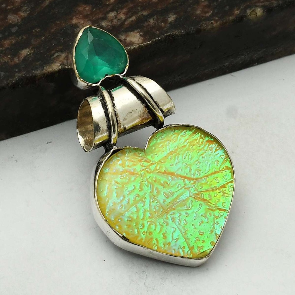 Triplet Opal Apatite Gemstone Ethnic Handmade Pendant Jewelry AP-11923