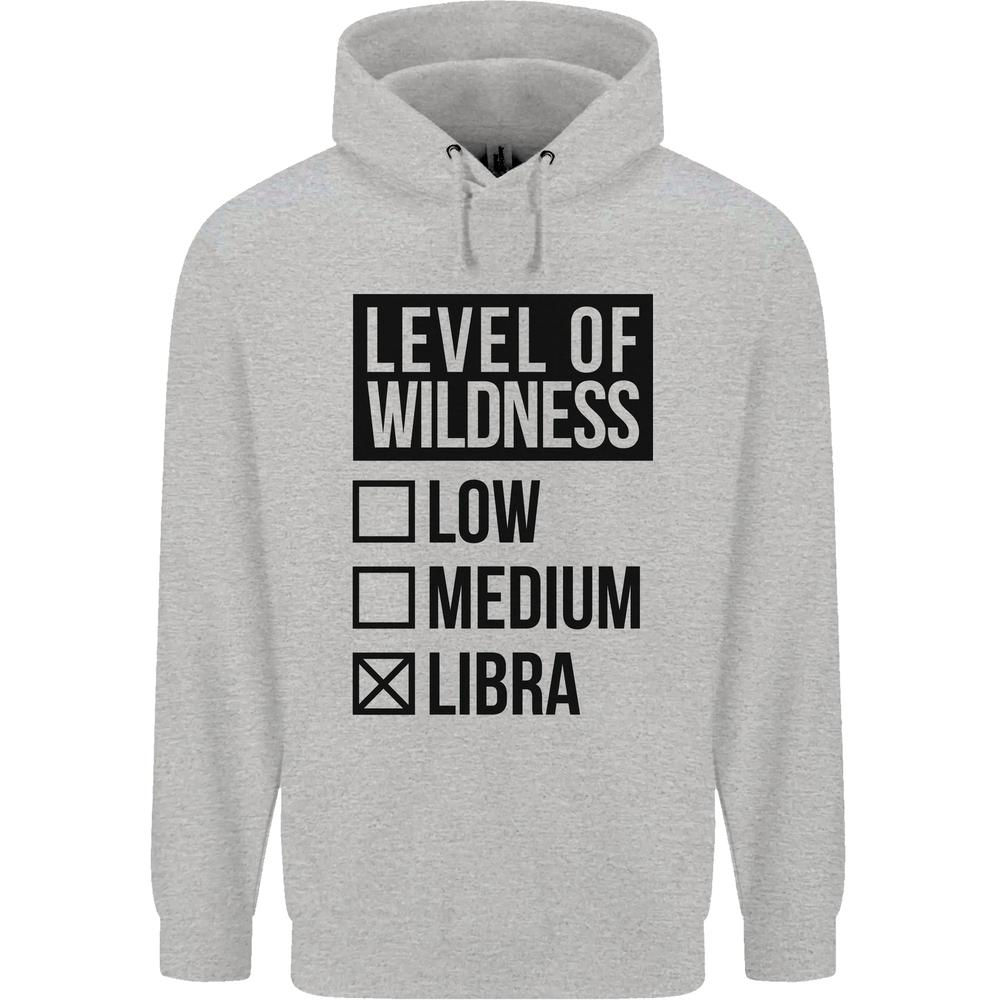 Levels of Wildness Libra Mens 80% Cotton Hoodie