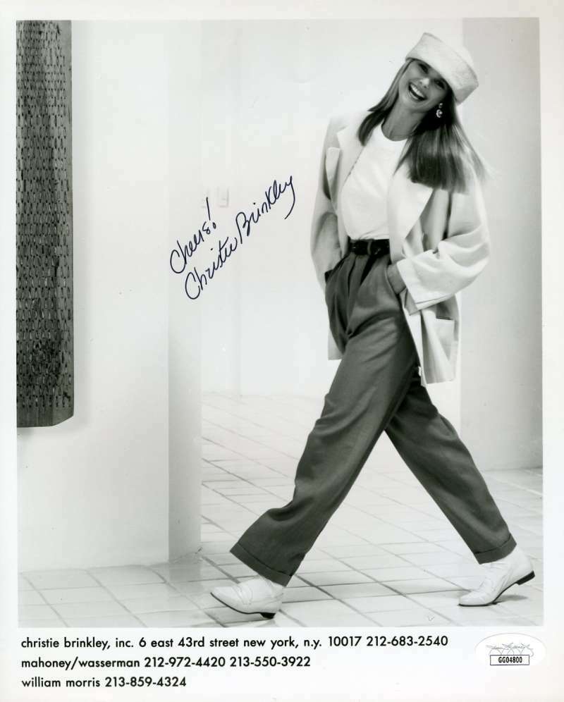 Christie Brinkley JSA Coa Signed 8x10 Photo Autograph