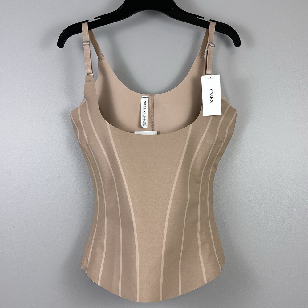 SPANX Supersculpt Open-Bust Cami Large in Natural Bronze 10428R