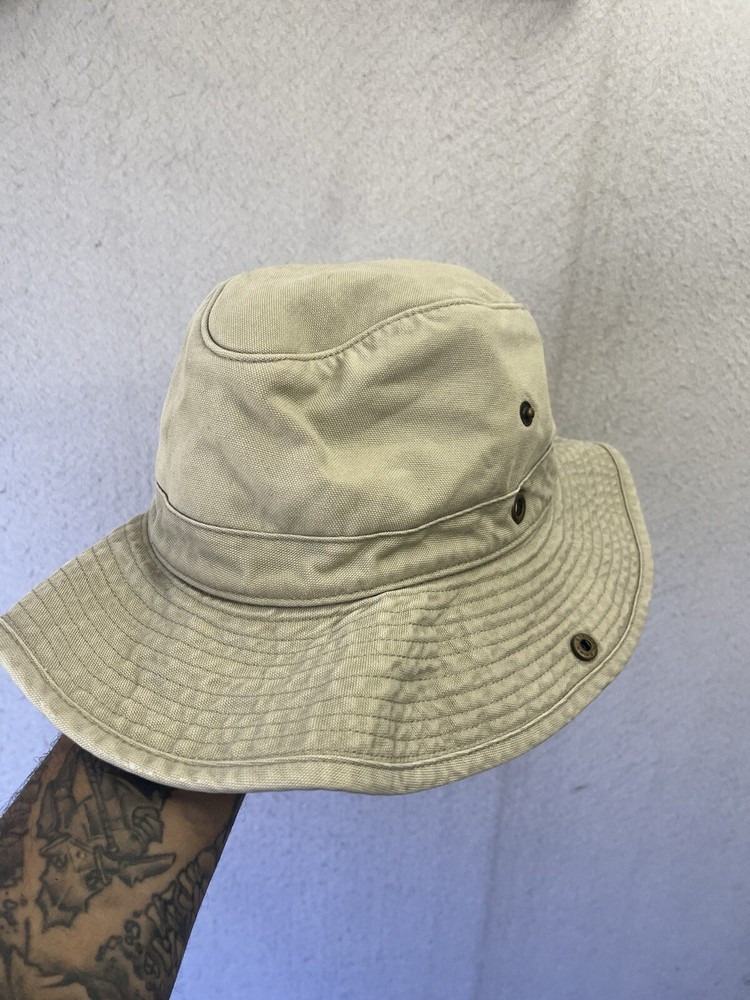 REI Khaki Sun Hat Hiking Fishing Bucket Boating Safari