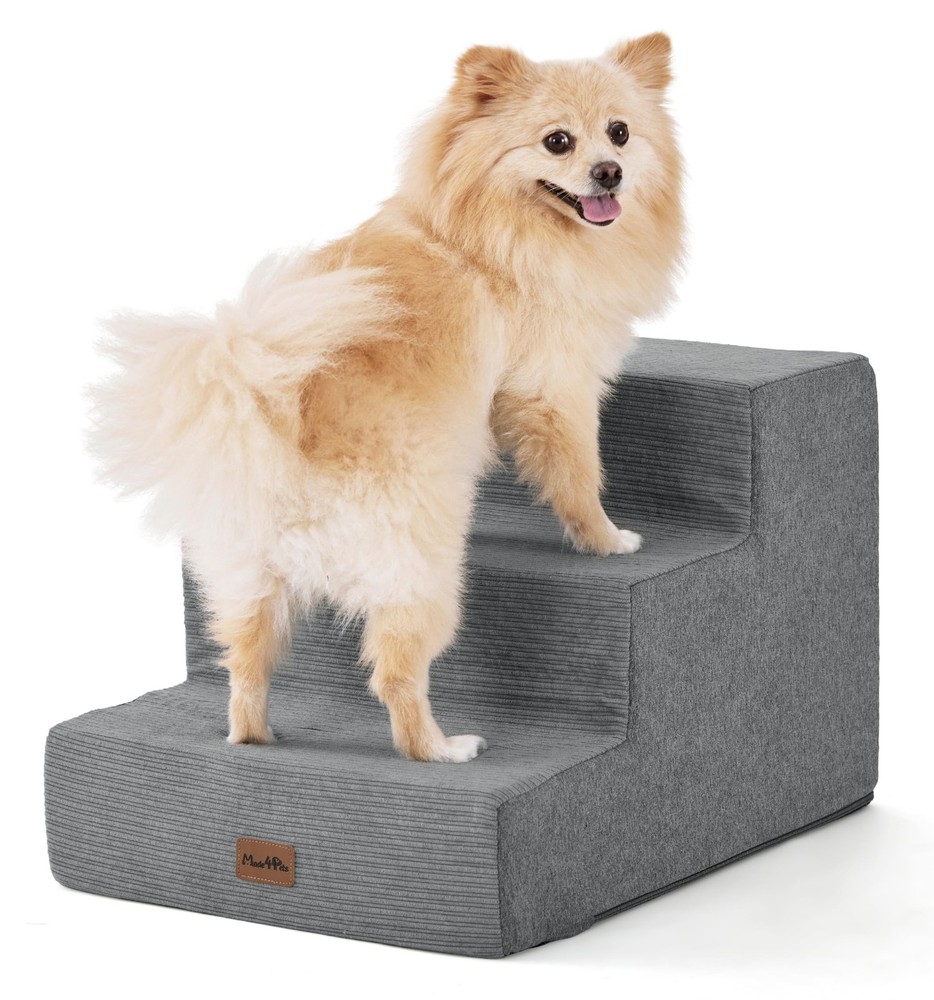 Extra Wide Dog Stairs for Small Pets - Bed Couch Sofa Steps