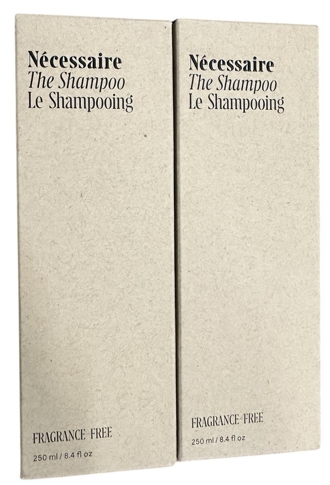 Nécessaire The Shampoo Hyaluronic Acid Vitamin B Complex Fragrance Free Lot of 2