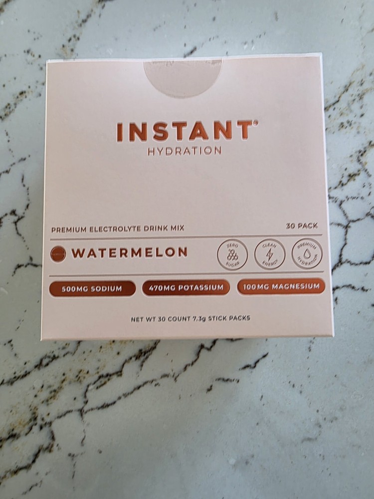 Instant Hydration Box Of 30 Packs Watermelon Flavor