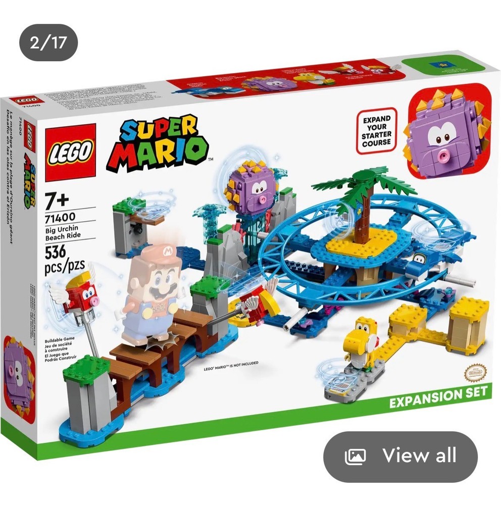 LEGO Super Mario: Big Urchin Beach Ride Expansion Set (71400)
