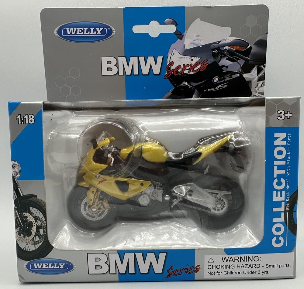 Welly BMW S1000RR Gold 1:18 Scale BMW Series Brand New Free Shipping
