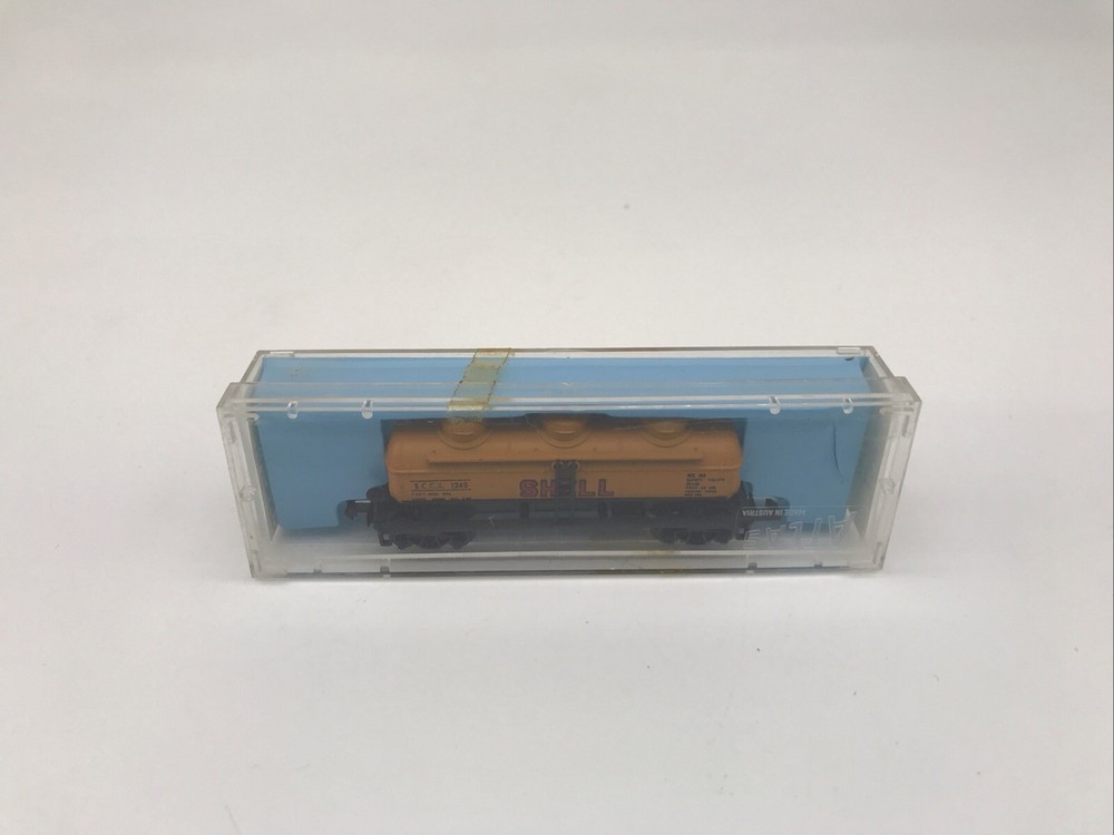 N Scale Atlas 2291 Shell 3-Dome Tank Car SK