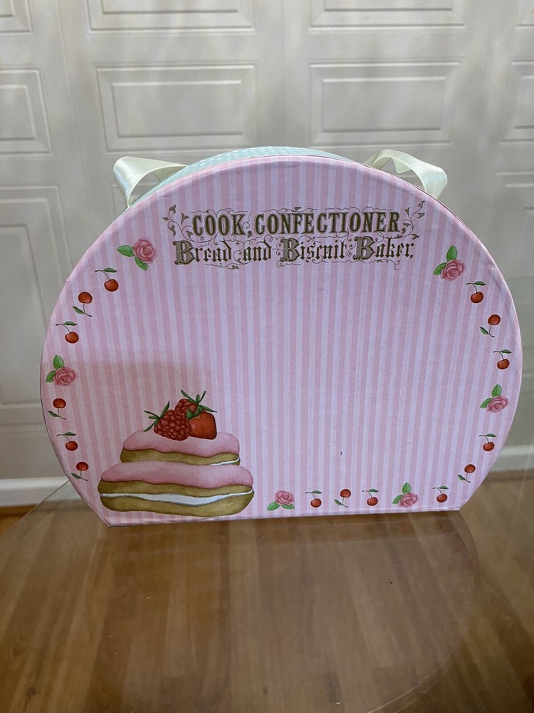 Seasonal Packaging 8x6.5” Round  Special Cardboard Gift Box Cute Patisserie-image