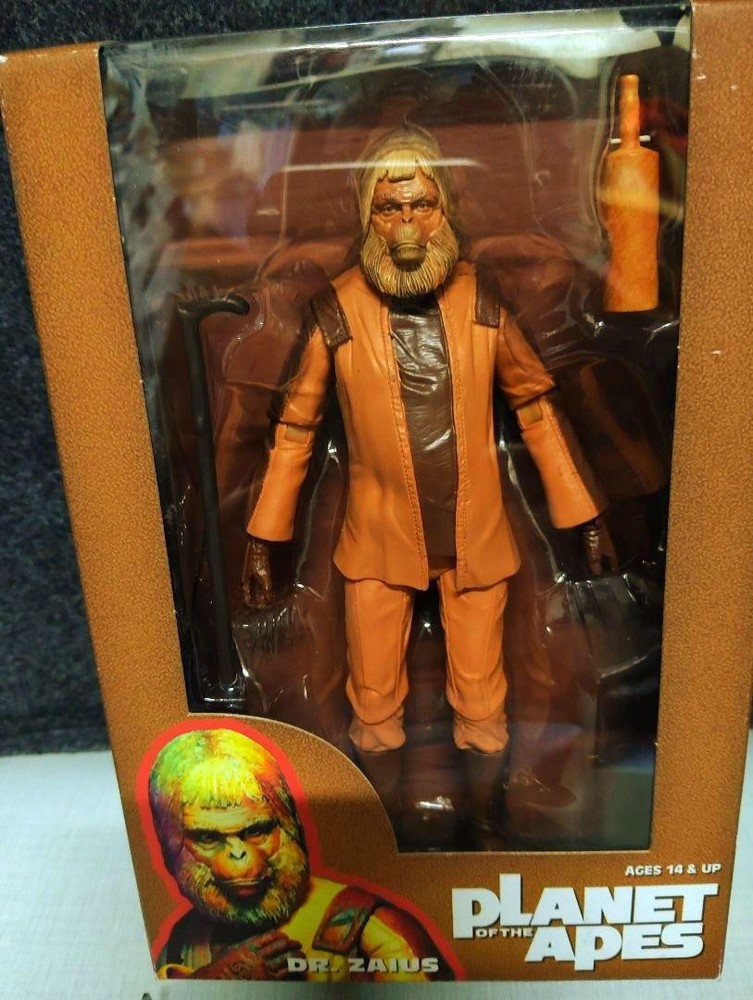 NECA PotA Dr Zaius 7-Inch Action Figure with Accessories Collector's Edition