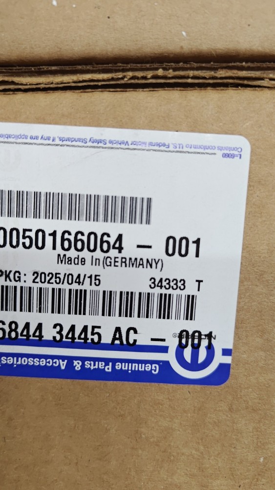 Genuine Mopar Electric Coolant Heater 68443445AC 4XE And Pacifica PHEV