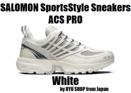 SALOMON SportsStyle Sneakers ACS PRO L47179900 White / Vanilla Ice / Lunar Rock