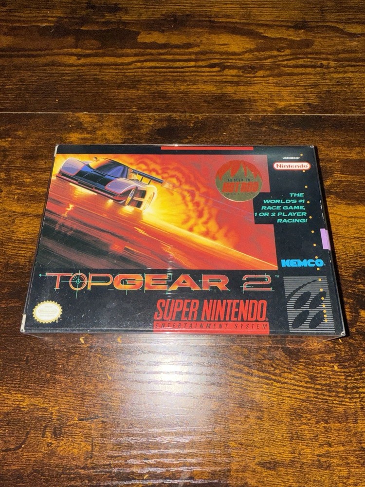 Top Gear 2  SNES CIB Very Clean Box And Cartridge