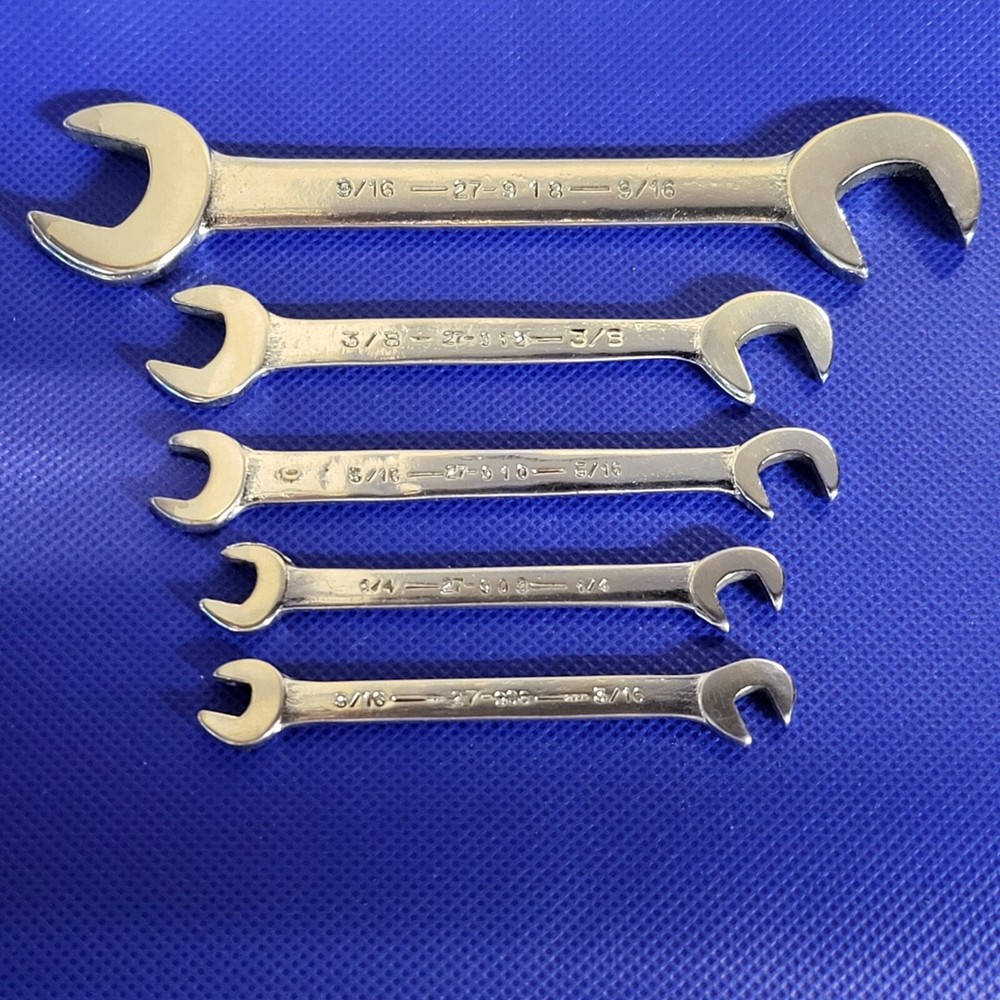 Armstrong Armaloy Ignition WRENCH Set ~ 15° & 80° ~ 5 Pieces Made in USA