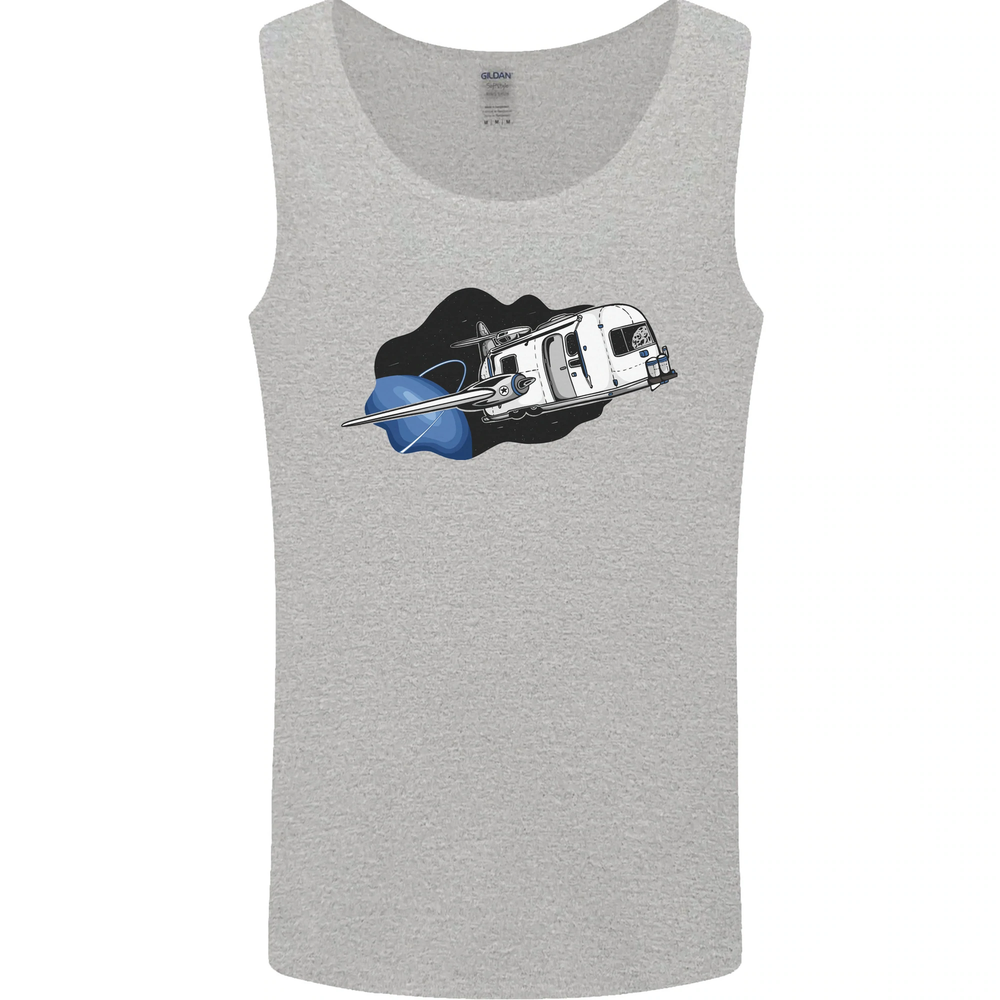 Funny Space Shuttle Caravanning Vest Tank Top for Men  