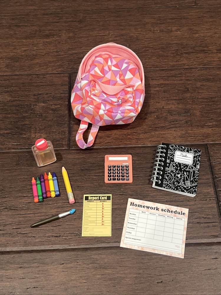 Our Generation Off To School Backpack School Set 18” Doll Fits American Girl