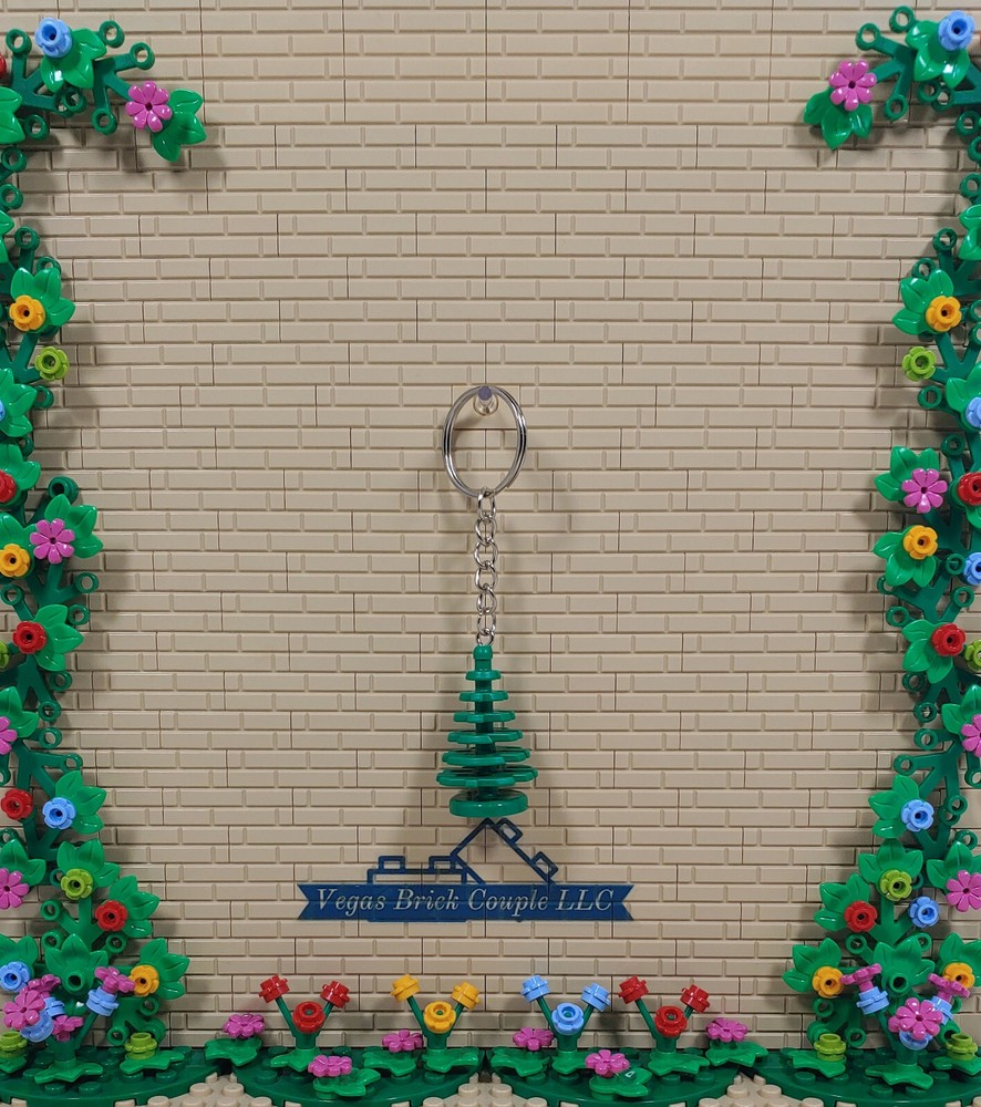 Lego Tree Keychain Handmade Custom Charm for Keys Backpacks Pendants