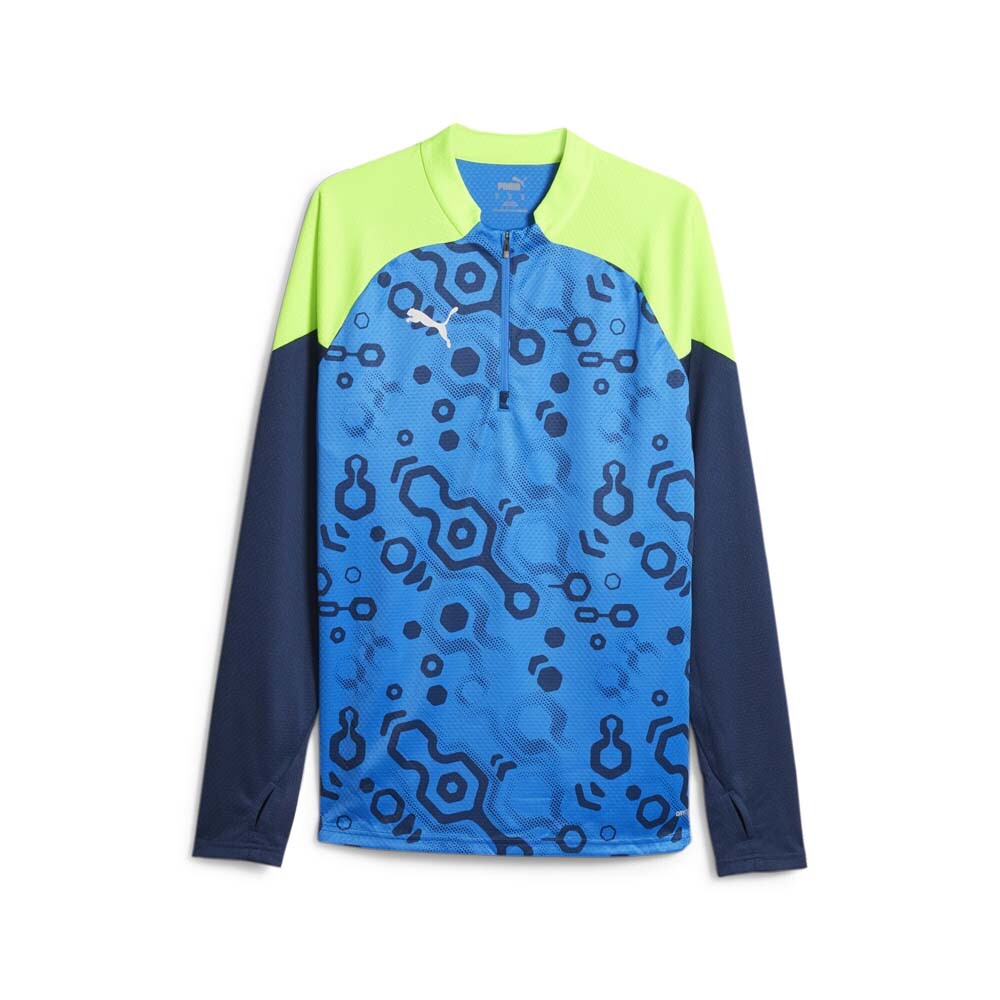 Puma Men’s Blue Quarter Zip Pullover Sweatshirt Individualcup Style 65848354