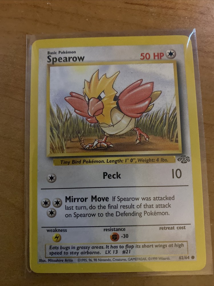 Spearow Jungle 62/64 Pokemon TCG Card Regular Edition