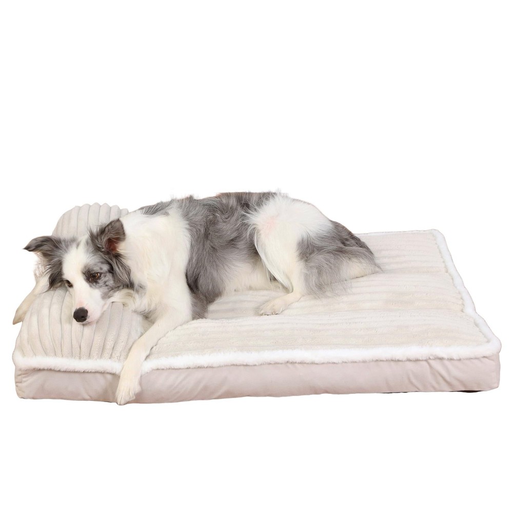 Orthopedic Dog Bed Pillow with Removable Cover Shredded Memory Foam Comfort B...