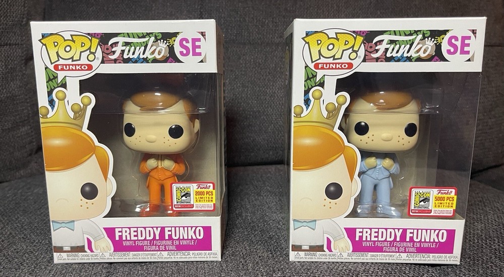 Funko Pop! Freddy Dumb & Dumber 2018 SDCC Orange LE 2000 Blue LE 5000 #SE