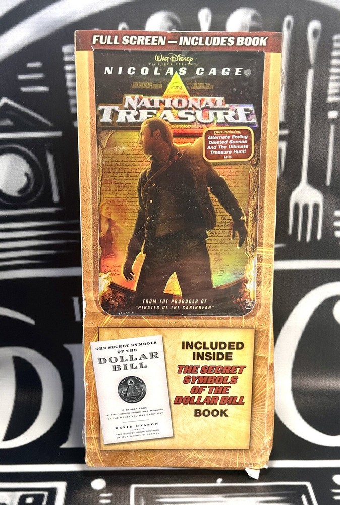National Treasure (DVD 2005) INCLUDED THE SECRET SYMBOLS OF THE DOLLAR BILL BOOK