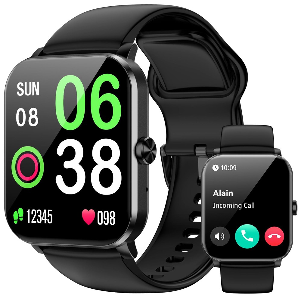 Smart Watch for Men Women 1.85 HD Fitness Tracker with Answer Make Calls