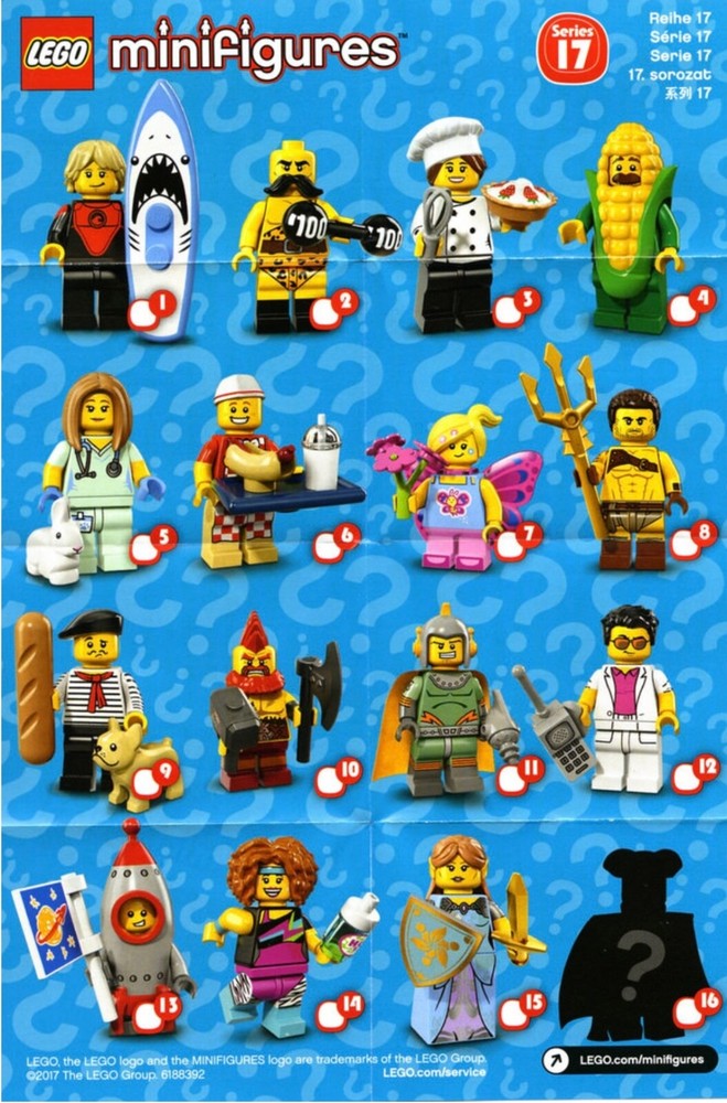 Lego series 17 collectible Minifigures, You pick
