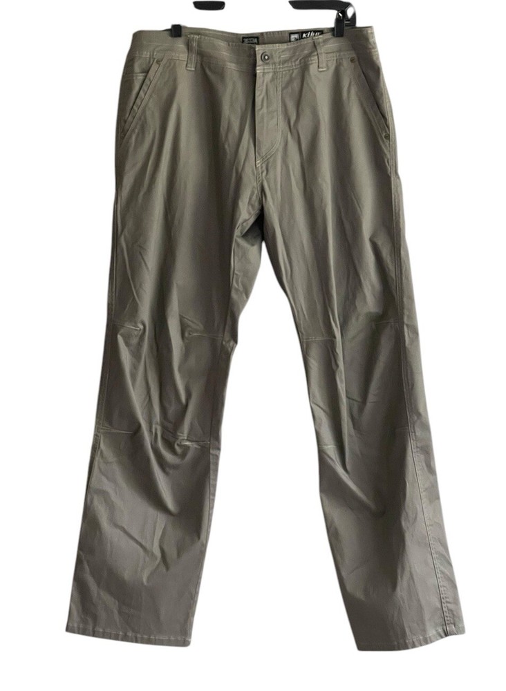 Kuhl Slackr Pants Mens 36X34 Gray Slackr Hike Vintage Patina Dye 5033 NWT
