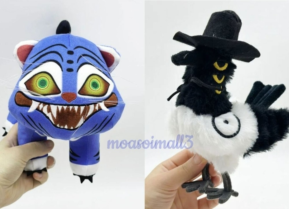 Kpop Demon Hunters Goods Soft  Plush doll Tiger Derpy & 3Eyes Bird Sussie Korea