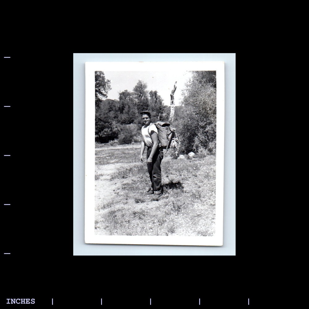 Vintage Photo MAN WITH BACKPACK