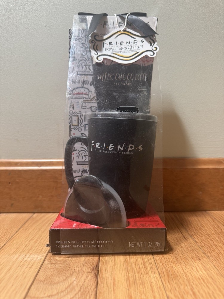 Friends Themed Travel Mug & Hot Cocoa Gift Set
