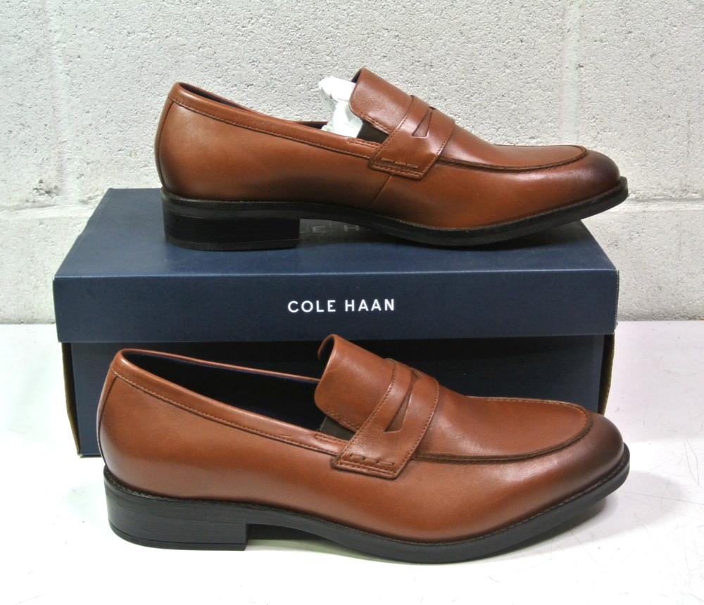 Cole Haan Men Grand+ Dress Penny Loafer C37351 British Tan Size 11 M