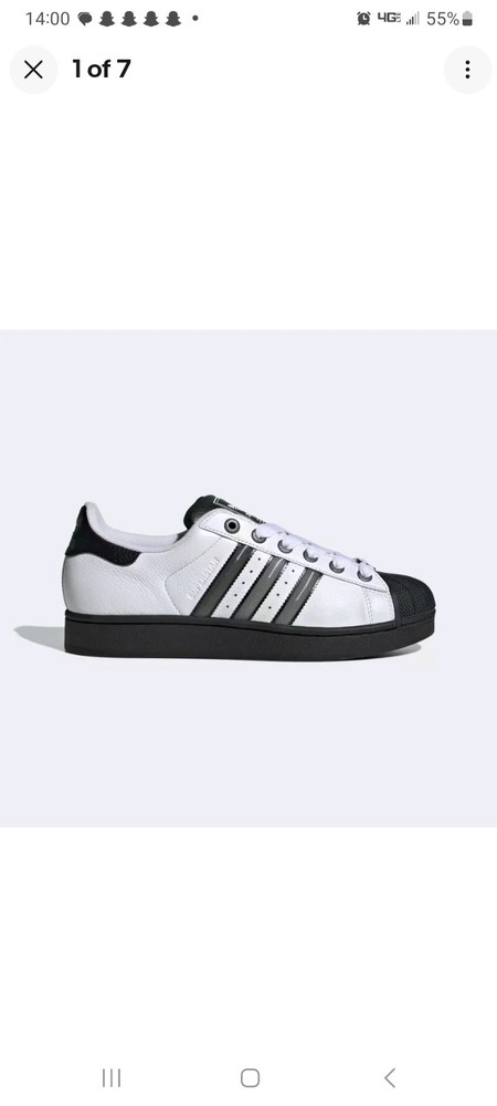 JQ3208 adidas Originals Superstar 2 Cloud White Matte Silver Core Black (Men's)