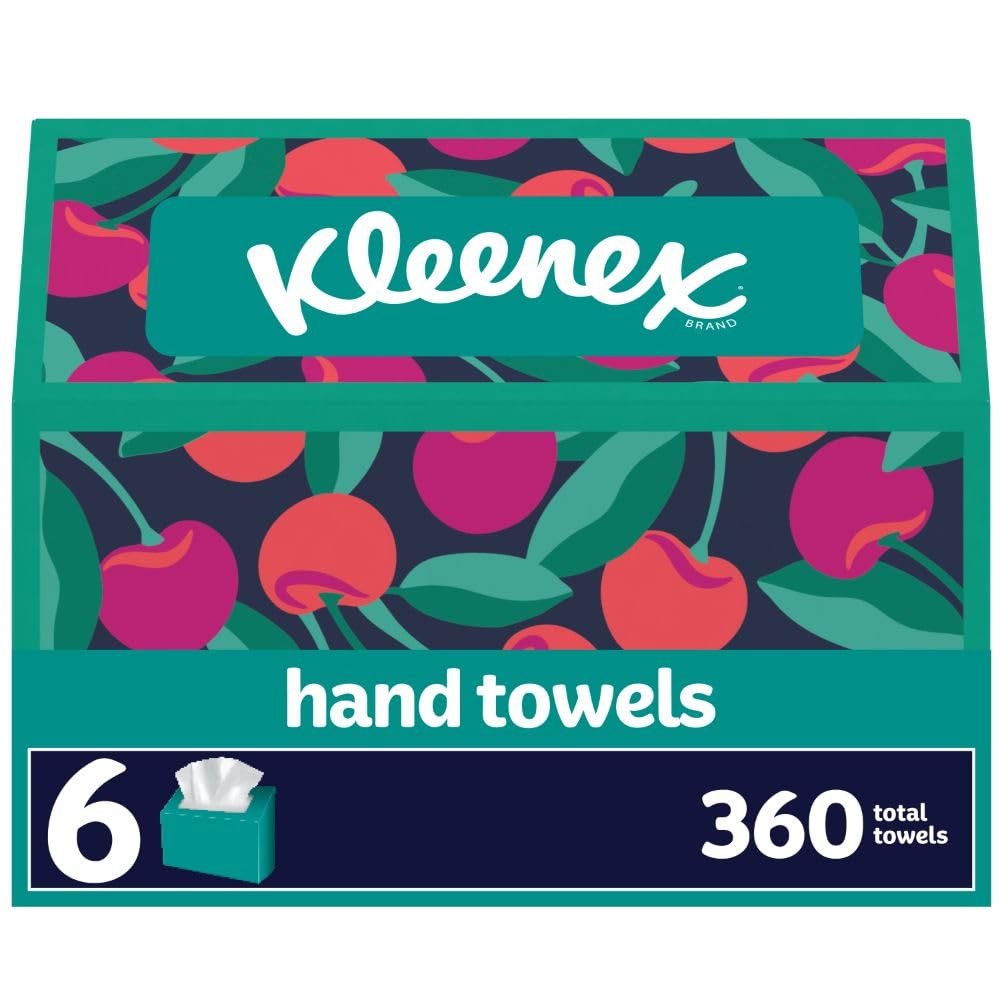 Kleenex Hand Towels 6-Pack with 360 Tissues Total