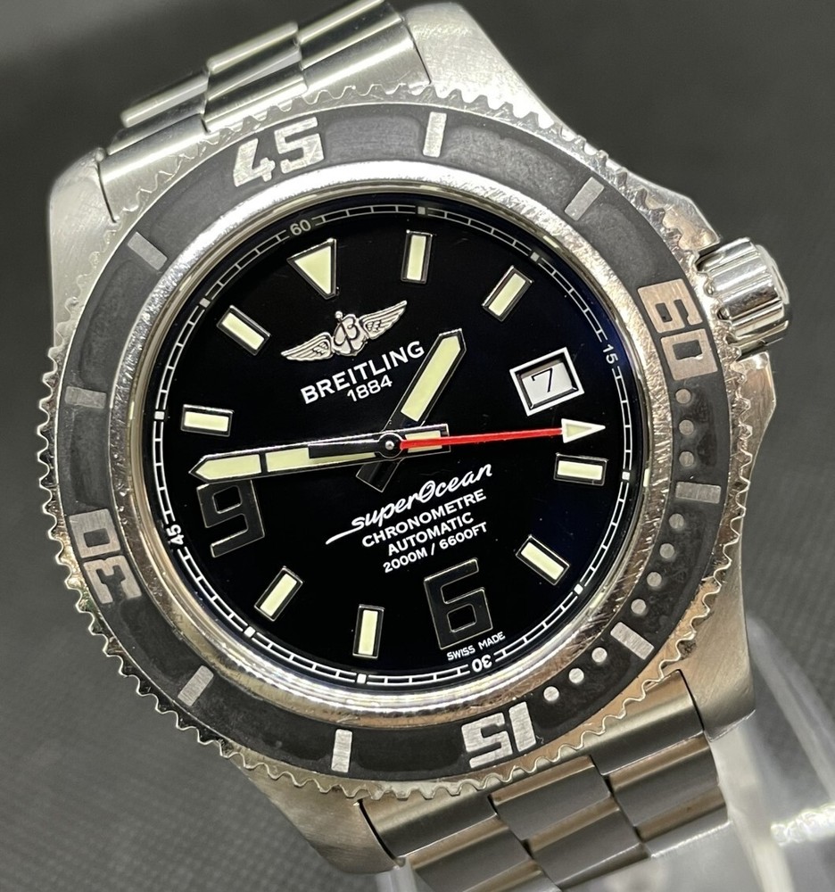 Breitling Superocean A17391 Black Dial Automatic Men Watch C0310-W002