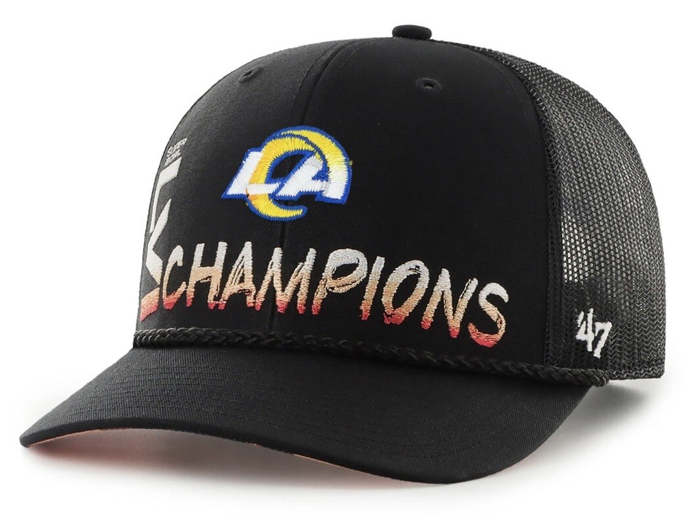 Los Angeles Rams ‘47 Super Bowl Champions Locker Room Sunset Snapback Hat Cap