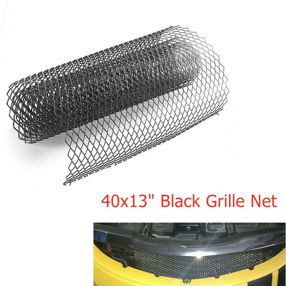 40x13'' Black Rhombus Aluminum Grille Net Mesh for Car Front Bumper Fender Hood
