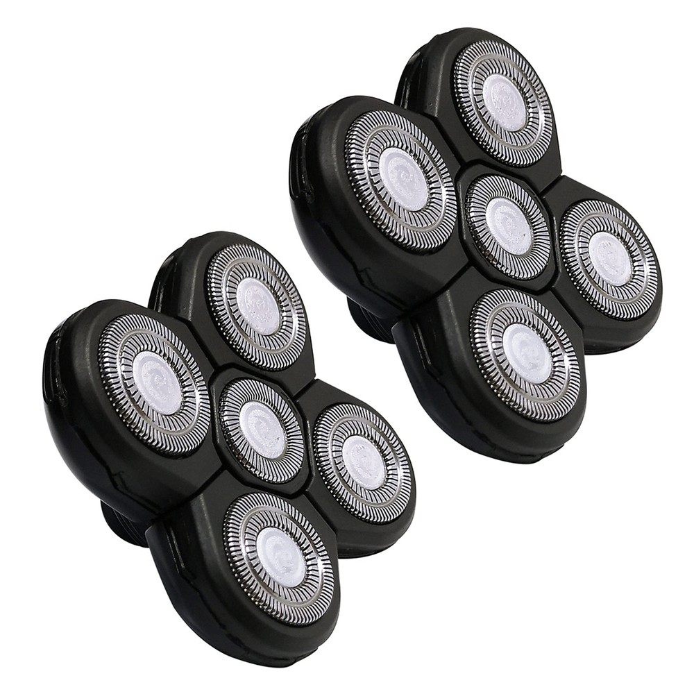 5 Head Shaver Heads, 2PCS Shaver Blade Heads Shaver Replacement for Electric ...