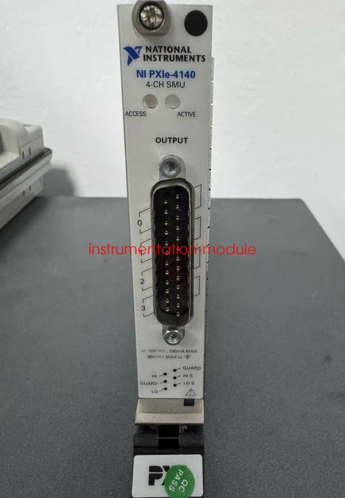 National Instruments Controller module NI PXIe-4140 4CH SMU Test completed