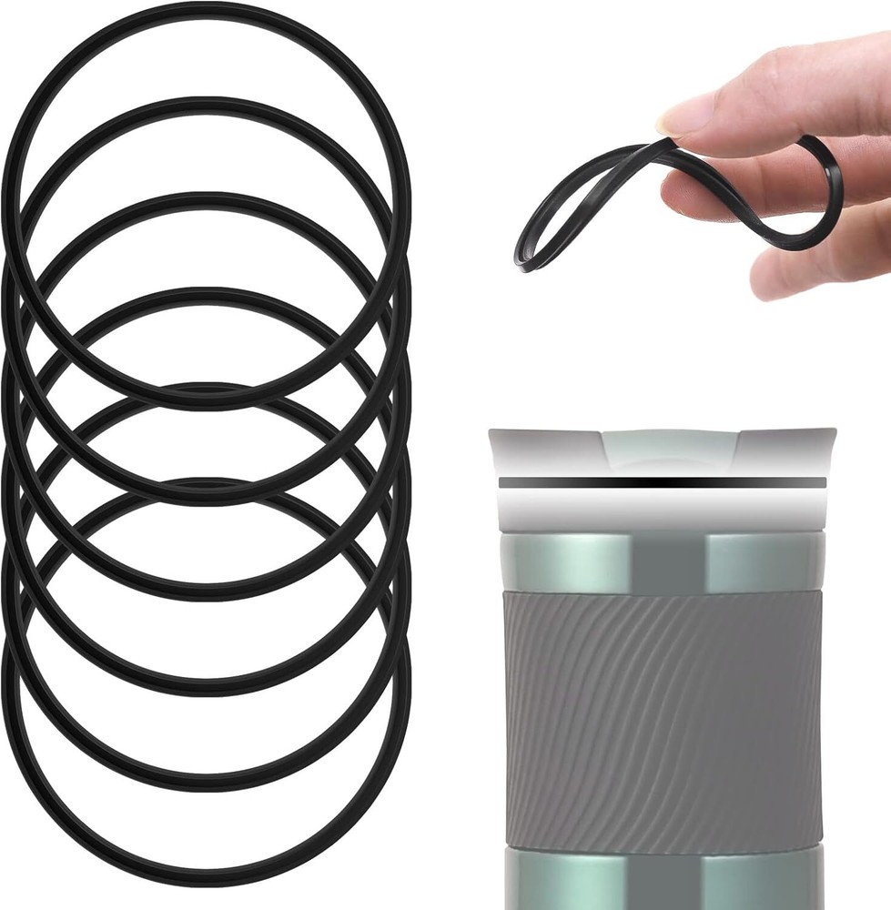 6 Pcs Seal Replacement for Contigo Snapseal Byron Travel Mug 16oz & black